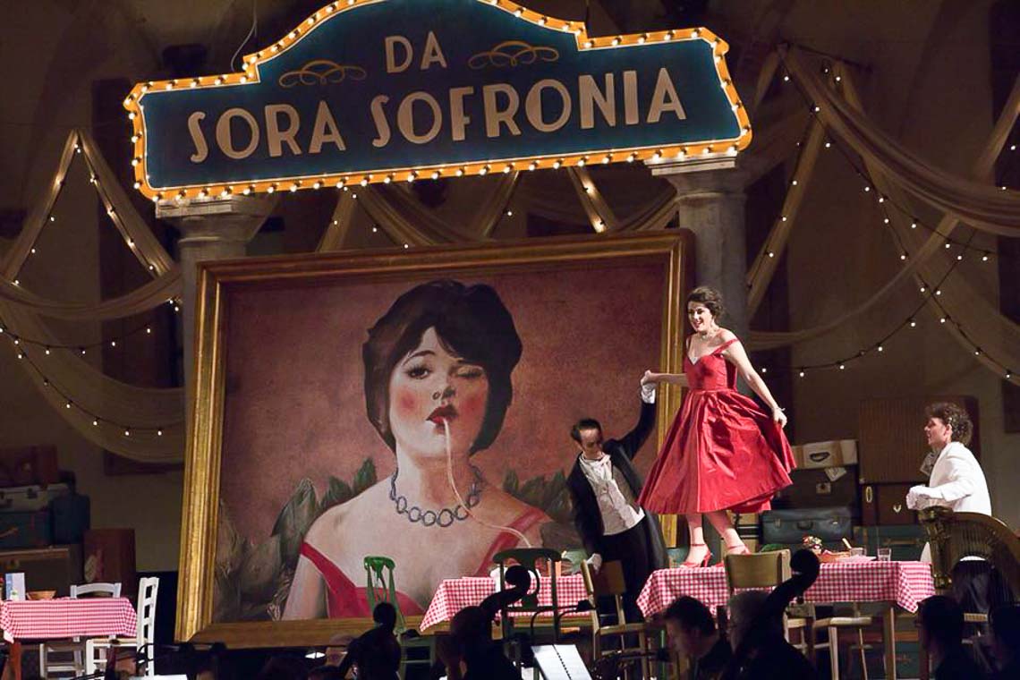 Opera Don Pasquale  del regista Roberto Catalano, al Teatro Massimo di Palermo, Galleria d’Arte Moderna.