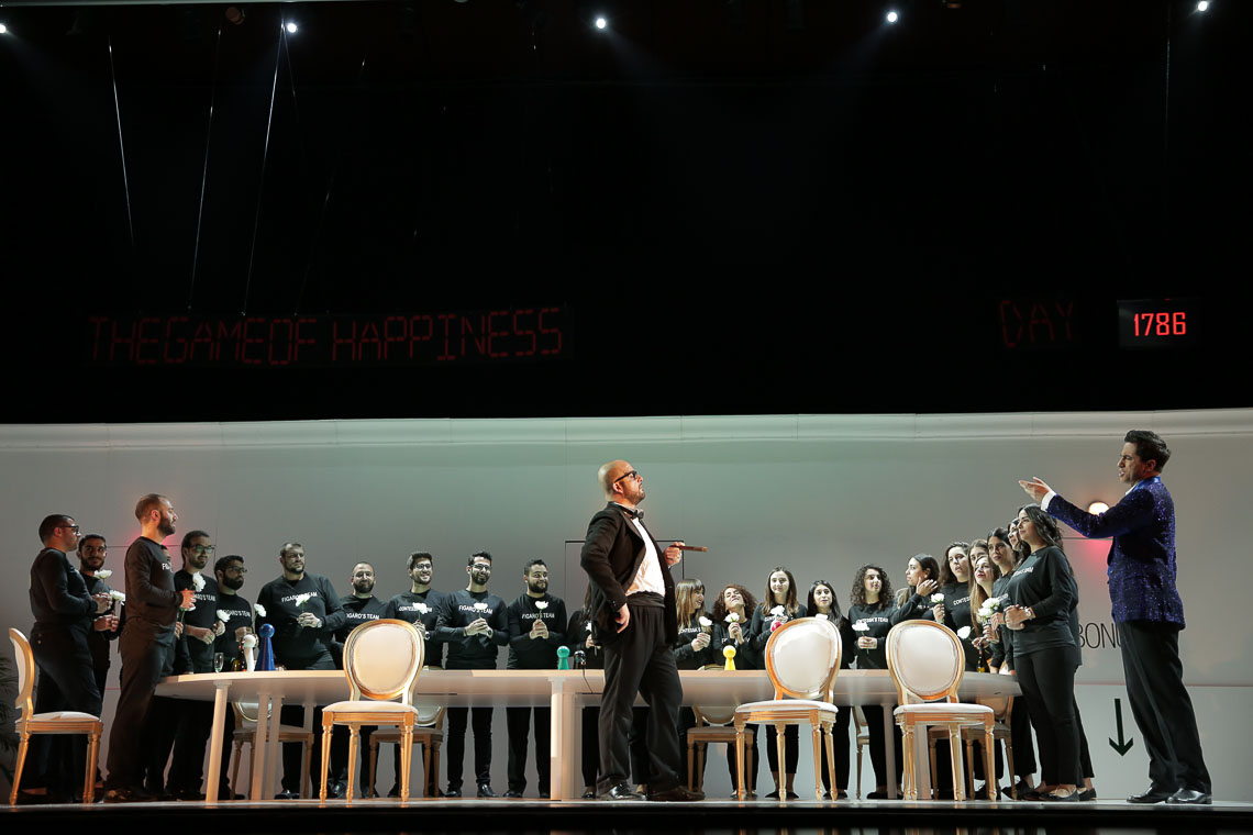 Opera Le Nozze di Figaro  del regista Roberto Catalano, al n.d.u Teatro, Beirut, Lebanon.